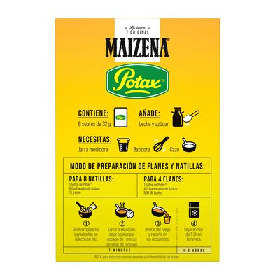 Flan Potax 192g 6 sobres vainilla 24 flanes