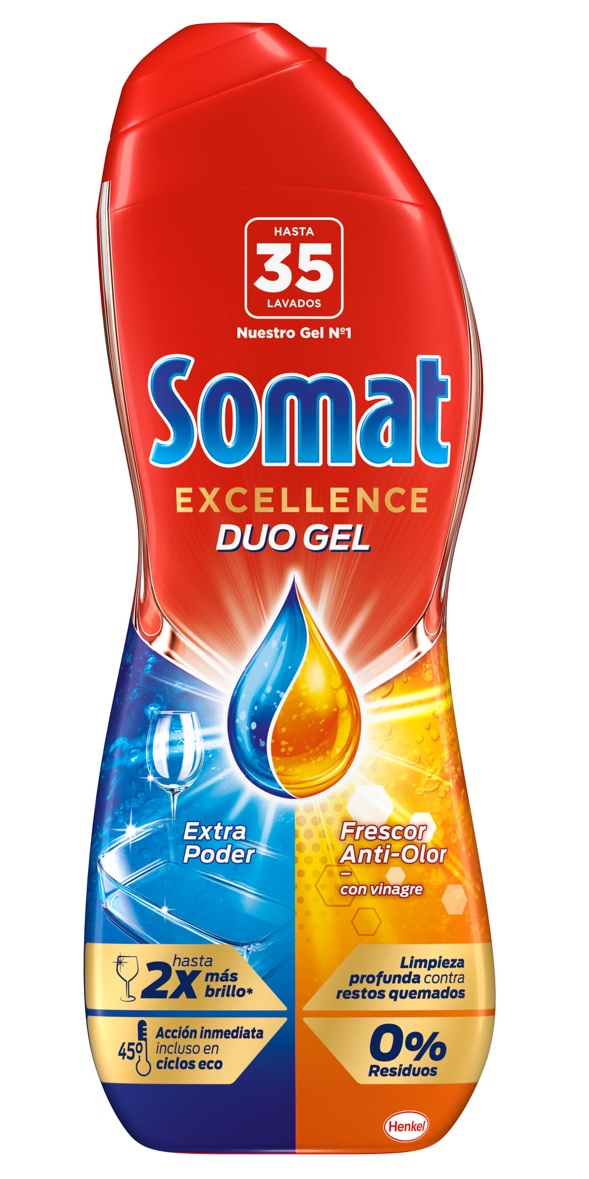 Lavavajillas en gel Somat 35 lavados Oro