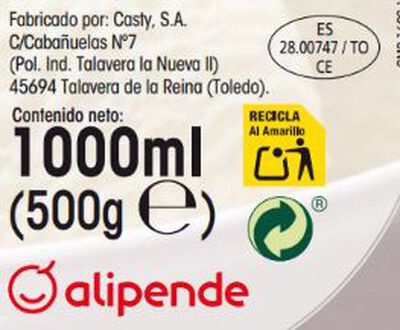 Sorbete de lim&oacute;n Alipende 1l