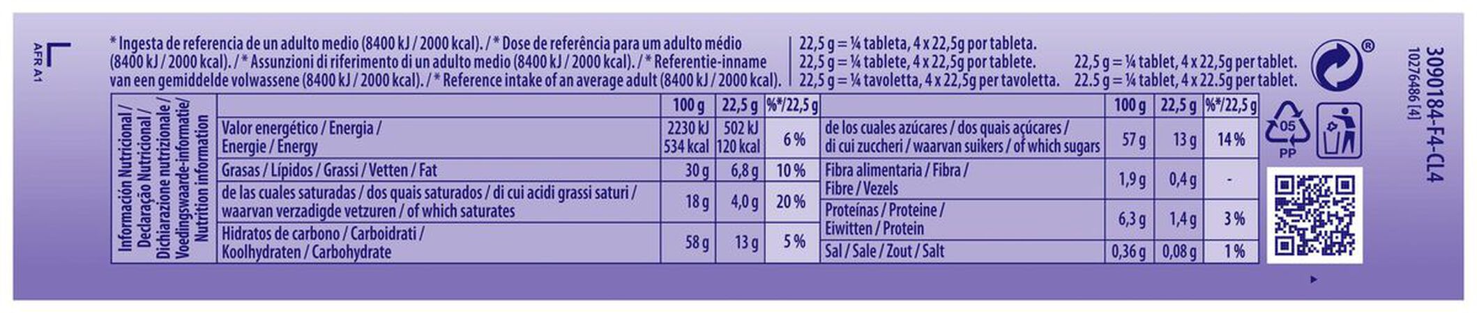 Chocolate con leche Milka 90g bubbly