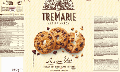 Galleta con pepitas de chocolate Tre Marie 360g