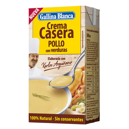 Crema casera de pollo-verdura Gallina Blanca 500ml