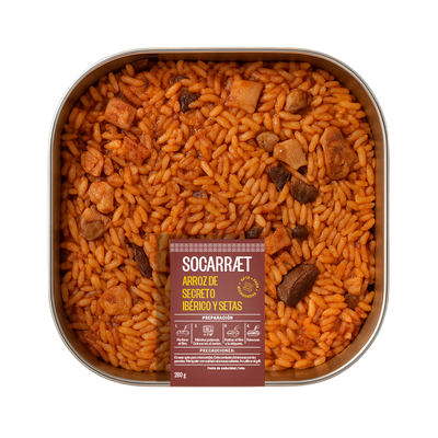 Arroz con secreto ib&eacute;rico y setas Socarraet 280g
