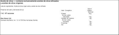 Aceite de oliva intenso La Mas&iacute;a 1l