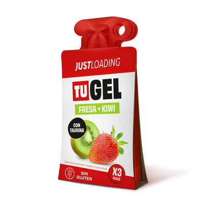 Gel Energético Fresa - Kiwi con Taurina Just Load 3x30 g