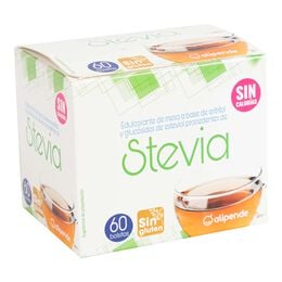 Edulcorante stevia en sobres Alipende 60 unid