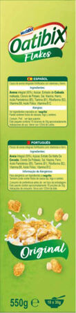 Cereales integrales Oatibix 550g avena flakes