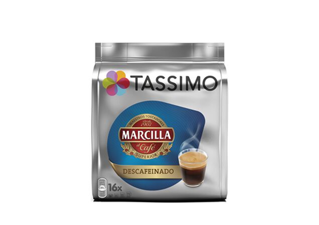 Café descafeinado Tassimo marcilla 16 cápsulas