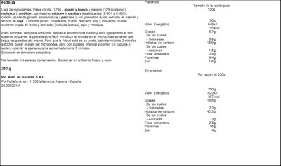 Fideu&aacute; Carretilla 250g