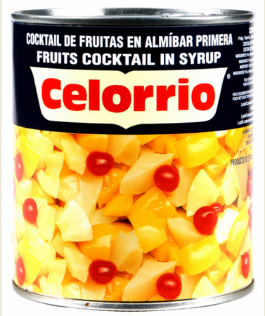 Cocktail de frutas en alm&iacute;bar Celorrio 480g