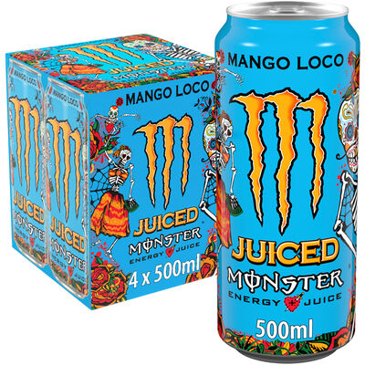 Bebida Energetica Monster Lata Pack4 50Cl Mango Loco
