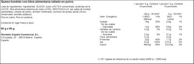 Queso en polvo especial pasta El Caserio 80g