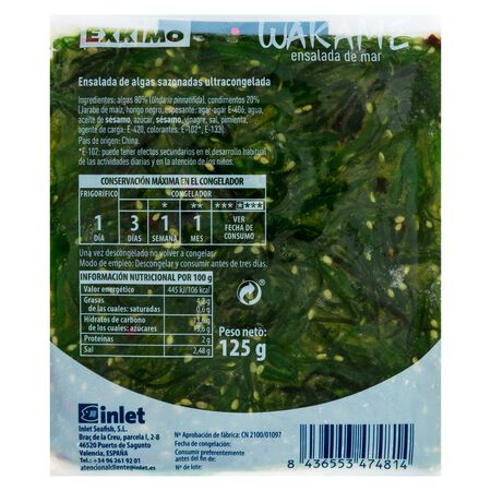 Wakame Exkimo 125g ensalada de mar