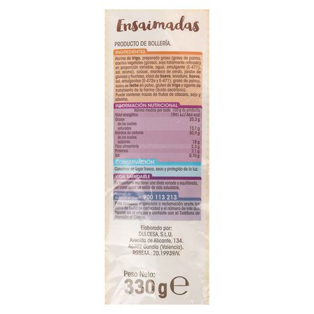 Ensaimadas Alipende 330g