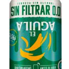 Cerveza rubia sin filtrar 0 0 El Aguila lata 33cl