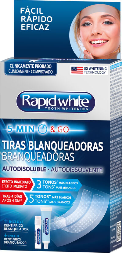 Tiras dentales Rapid White blanqueadoras