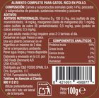 Comida h&uacute;meda gato Meque tarrina rico en pollo 100g