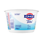 Yogur colado sin az&uacute;car a&ntilde;adido receta griega Fage 5% materia grasa 450g