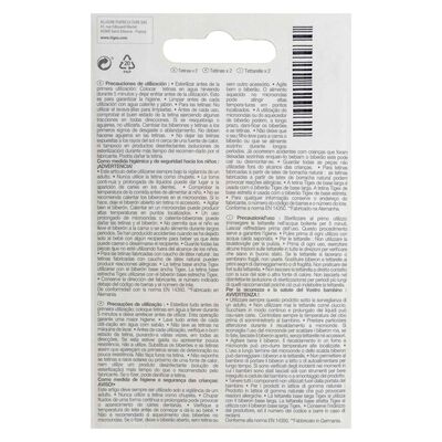 Tetina silicona Tigex pack 2 boca ancha desde 6meses