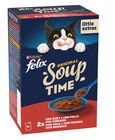 Alimento de gato soup con carne con buey con pollo y con cordero Felix 288g