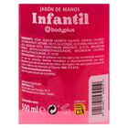 Jab&oacute;n de manos con dosificador Bodyplus 500ml infantil