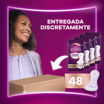 Compresa discreet Ausonia maxi confort 10 unidades