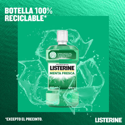 Enjuague bucal Listerine 500ml menta fresca