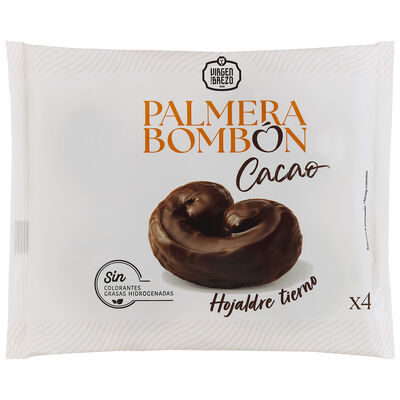 Palmera de hojaldre Bomb&oacute;n Virgen del Brezo de 205 gramos,