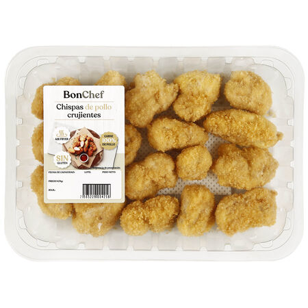 Chispas de pollo crujientes sin gluten Bonchef 400g aprox