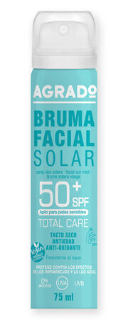 Bruma facial solar SPF50 Agrado 75ml