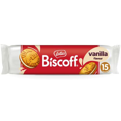 Galleta rellena biscoff Lotus 150g vainilla