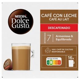 Café con leche descafeinado Nescafé Dolce Gusto 16 cápsulas