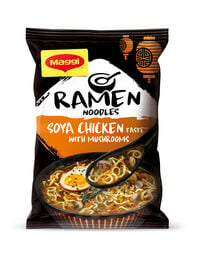 Fideo oriental ramen con pollo salsa de soja y champiñones Maggi 90g