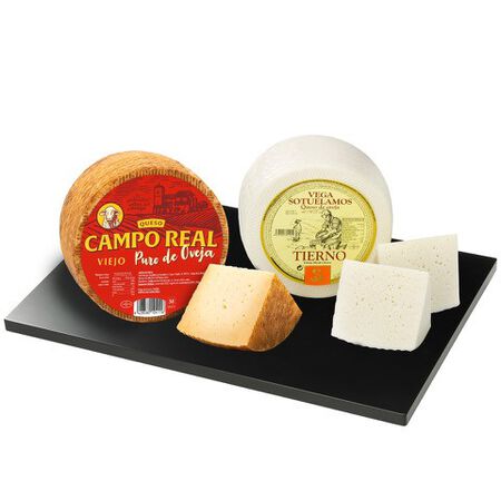 Lote: 250 gr Queso de oveja viejo Camporeal + 250 gr Queso tierno Vegasot