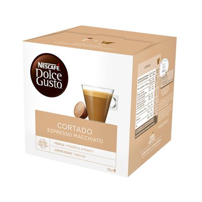 Caf&eacute; cortado macchiato nescaf&eacute; Dolce Gusto 16 c&aacute;psulas