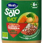 Tarro Hero Solo Bio verduras con alubias y ternera 190g