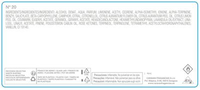 Eau de toilette Caravan hombre 150ml n&ordm;20