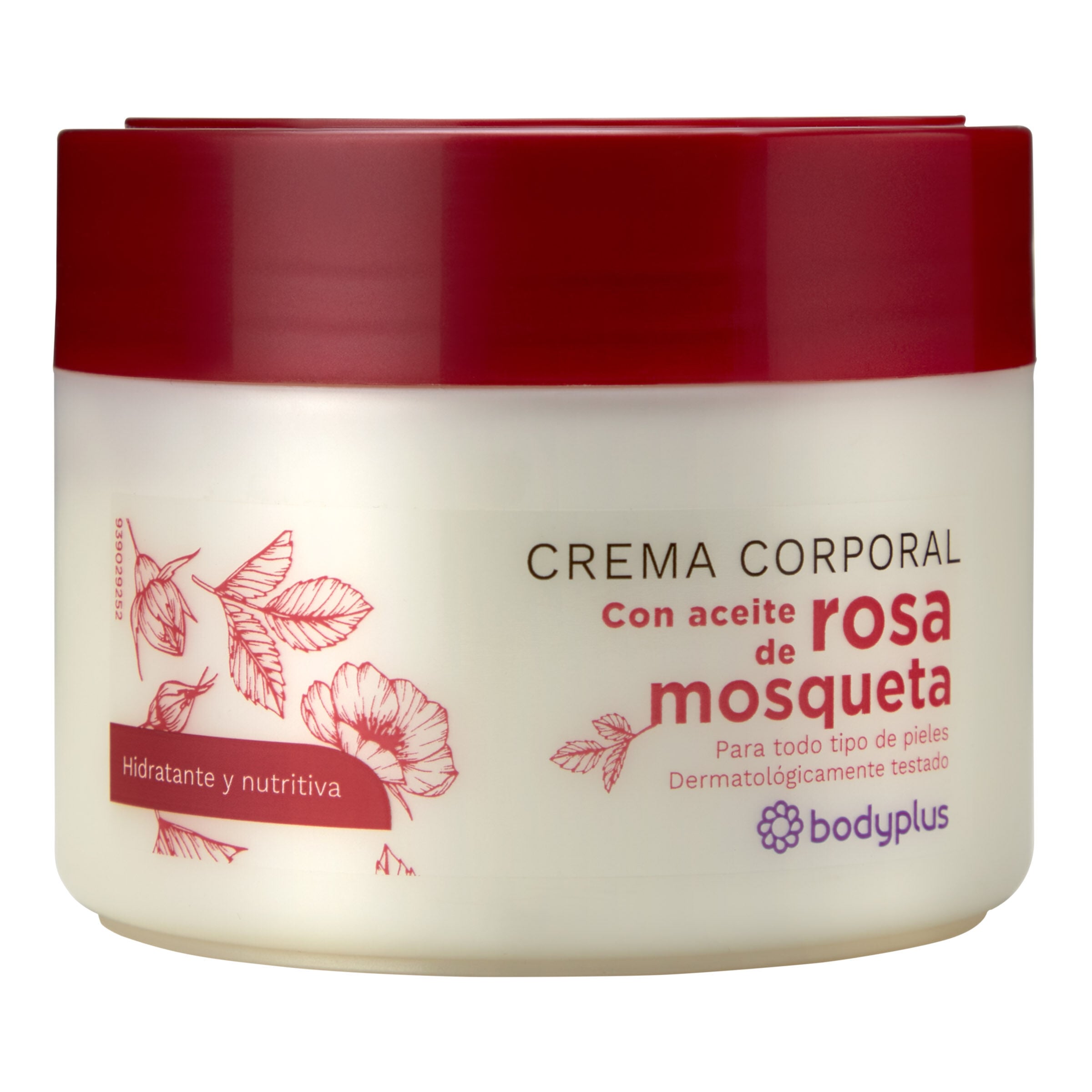 Crema corporal Bodyplus 250ml con aceite de rosa mosqueta