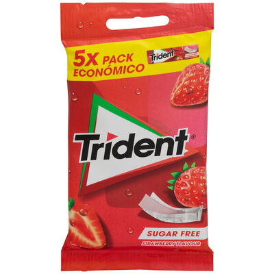 Chicles de fresa sin azúcar Trident Pack 5
