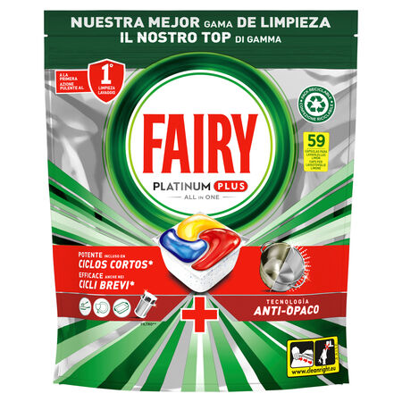 Detergente lavavajillas en cápsulas odo En Uno, Limón 59 unidades