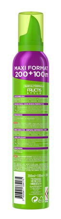 Espuma fijadora para el cabello cabello Fructis 200ml hidra-rizos