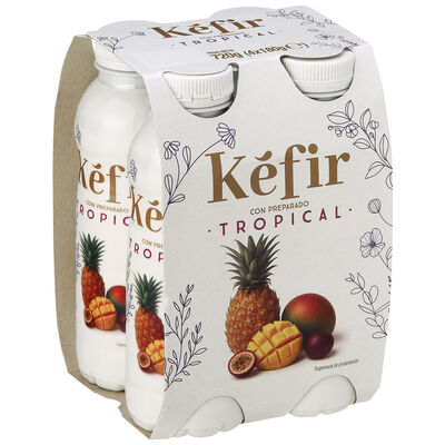 Kefir líquido tropical pack 4