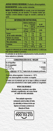 Judías verdes Alipende 1kg redondas