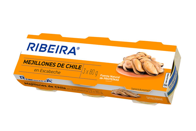 Mejillones en escabeche Ribeira P3