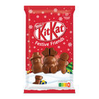 Chocolatina con figuras de chocolate con leche Kit Kat 147g