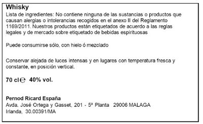 Whisky en lata de 70cl Jameson