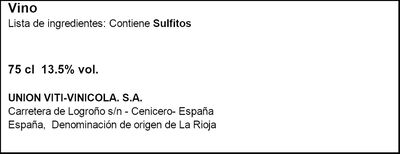 Vino tinto DO Rioja Marqu&eacute;s de C&aacute;ceres crianza