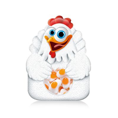 Golosina huevos gallina Gommys 80g