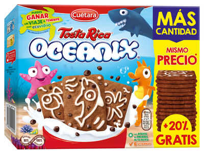 Galleta Tostarica Cu&eacute;tara Oceanix 400+20%