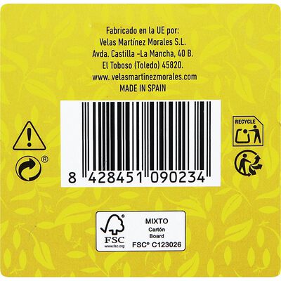 Vela insecticida perfumada Lumar citronella